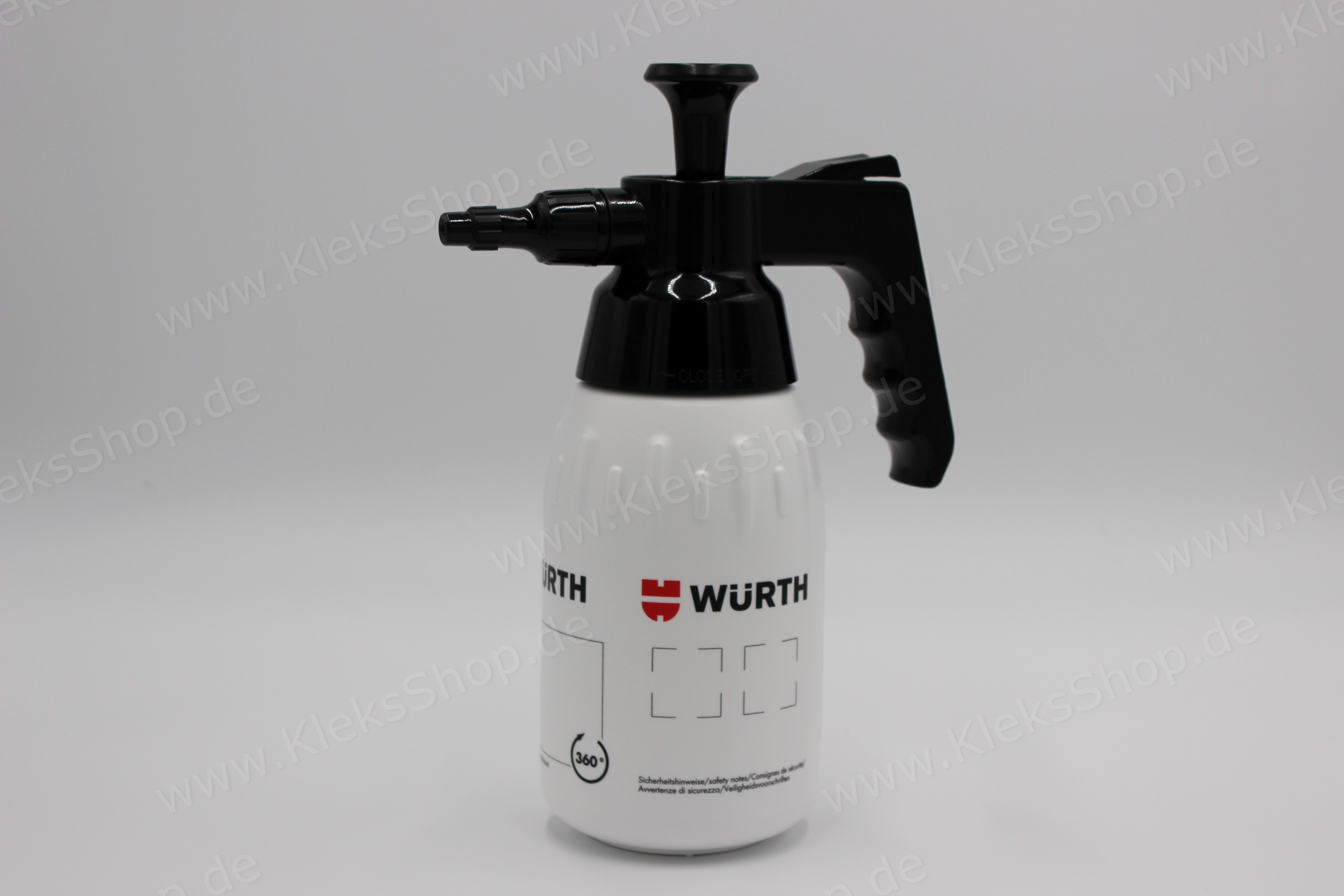 Würth Pumpsprühflasche 360° 1 Liter Sprühflasche unbefüllt Handsprüher  Handpumpe 4053479060439