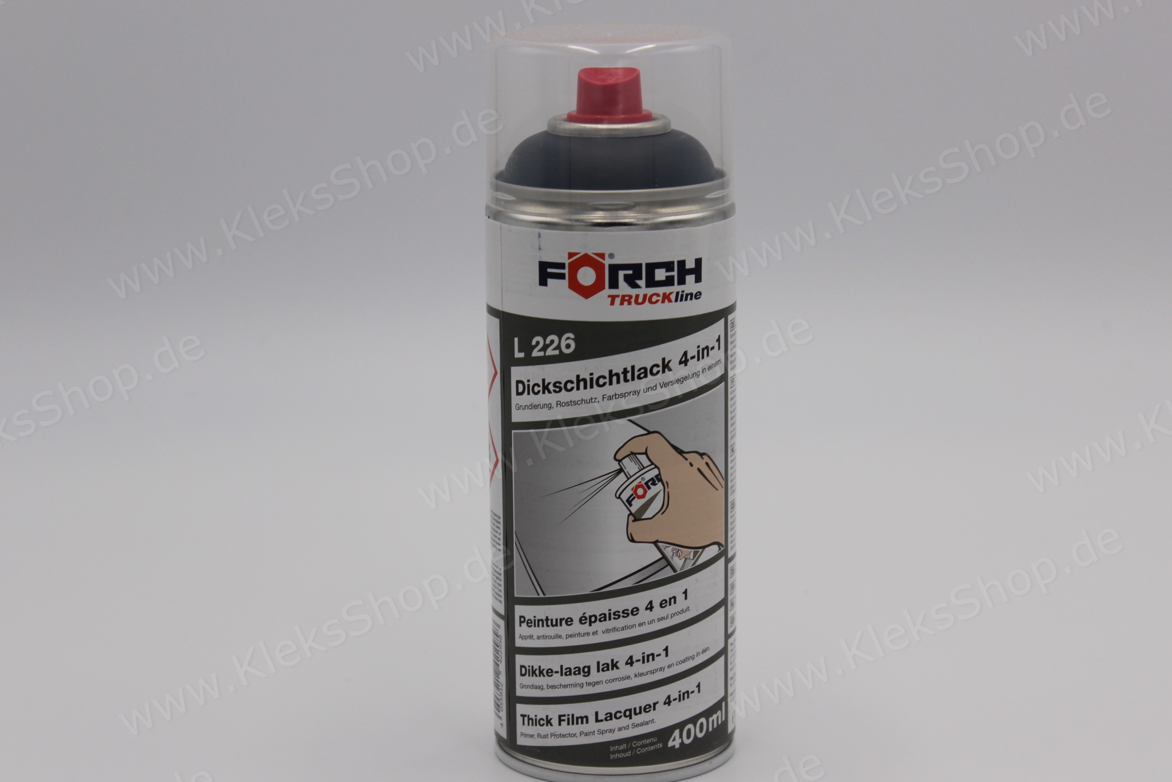 Förch Dickschichtlack 4-in-1 Schwarz Matt L226 400ml | Grundierungen ...