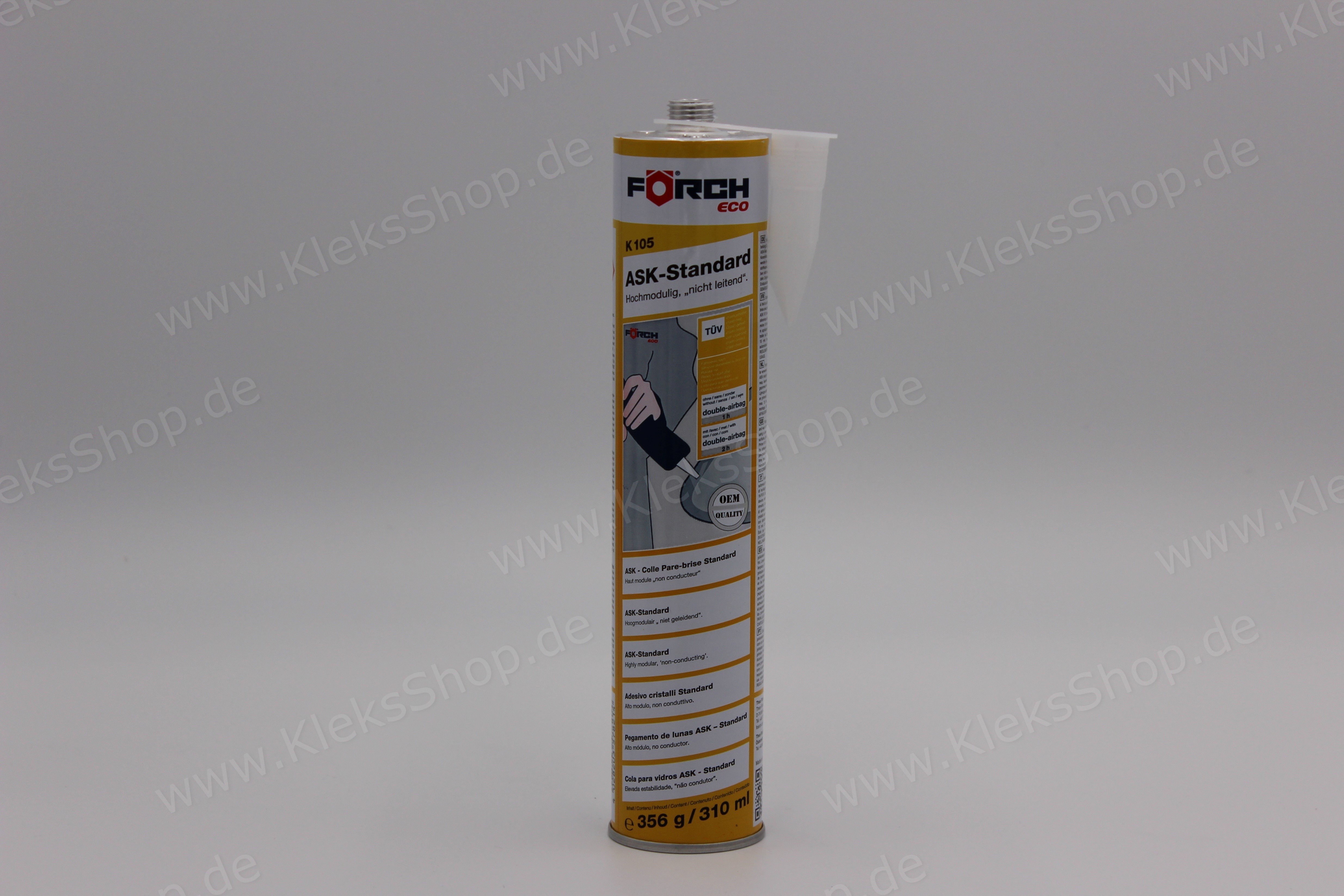 Förch Set Colla Per Vetri Auto K105 – Cartuccia 310ml + Primer E Detergente – Alta Modulabilità - 5